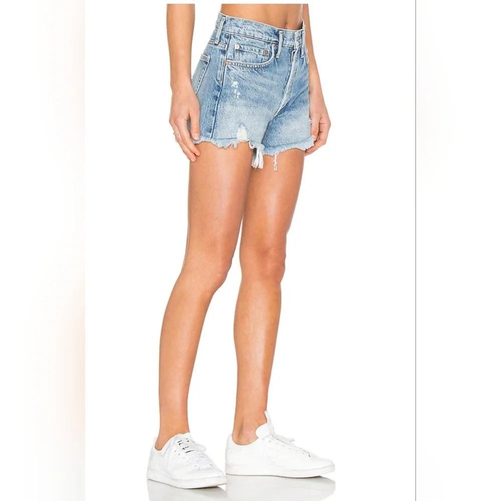 NWT Agolde Parker Short In Swampmeet Wash Size 28 - Picture 2 of 8